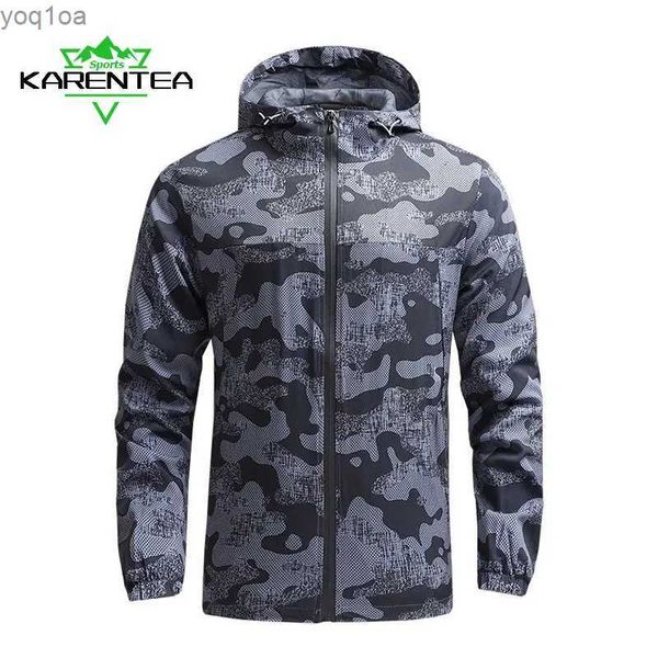 Herrenjacken Karentea Running Jacke Fitnessstudio Sportswear Outdoor Jogging Mens Coats Fitness Bodysuit atmungsaktivem weicher Sportswearl2404