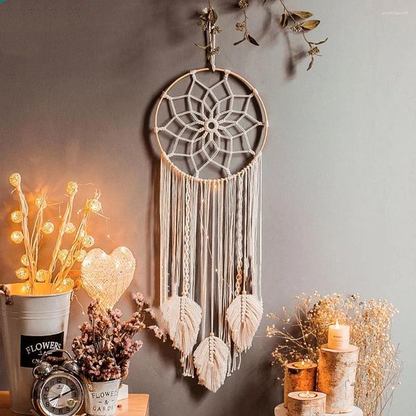 Arazzi a mano bohémien intrecciate eleganti bellissimo decorazione da parete a cerchio sospeso per casa macrame arazzo boho