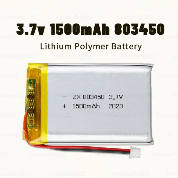 803450 1500mAh Bateria de lítio 3.7V Lipo Polímero Baterias recarregáveis PH-2.0 SOCKET para instrumentos de massagem GPS Navigator