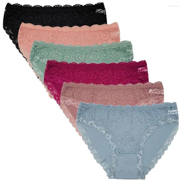 Calcinha feminina que vende 1pc/lote da moda Good Sexy Lace Cotton Girl Underwear Spot Briefs Lady 89586