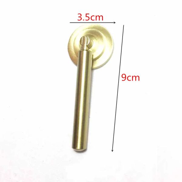 5pcs Solid Messing Schrankgriffe goldene Küchenschrankschubladenschrank Ring -Tropfen -Türknöpfe Einfacher moderner Möbelgriff