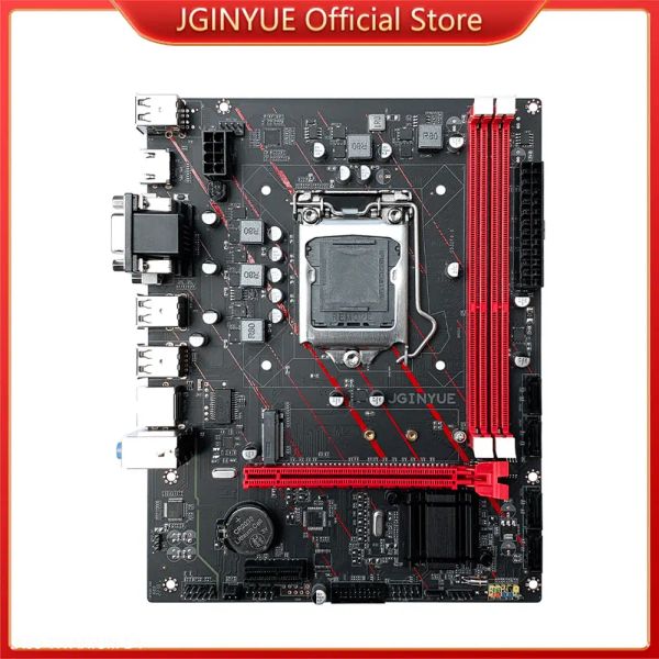 Madri JGINYUE H61 LGA 1155 MATX Madono Intel I3 I5 I7 E3 V2 CPU DDR3 1333 1600MHz 16GB RAM SATA USB2.0 VGA HDMI DVI H61MG