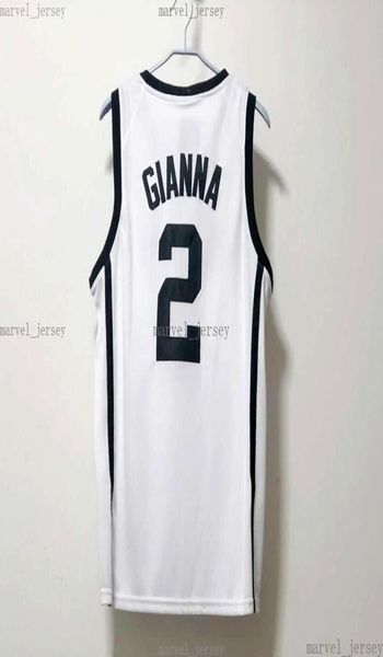 Ucuz Gianna 2 Basketbol Formaları Beyaz Siyah Huskies Dikişli Erkekler Kadın Gençlik XS5XL4026429