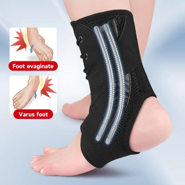 Braccia della caviglia Il pizzo con le protezioni della forza degli stabilizzatori laterali per uomini sport da uomo, sollievo articolare, supporto alla caviglia