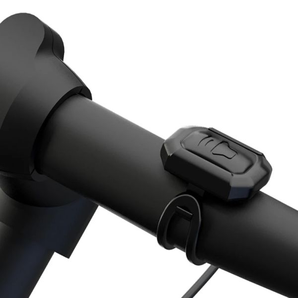 Horn elétrica de sino de bicicleta com alarme super som para scooter mtb bike carregamento USB 1300mAh Segurança anti-roubo de 125db
