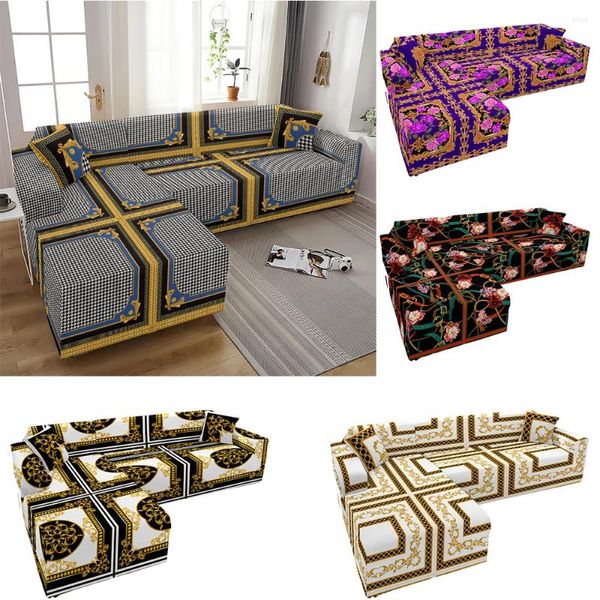 Coperture della sedia Copertura di pattini euporean Slipcovers divano per fodera per fodera di divano a forma di l divani dritti 3 posti 4