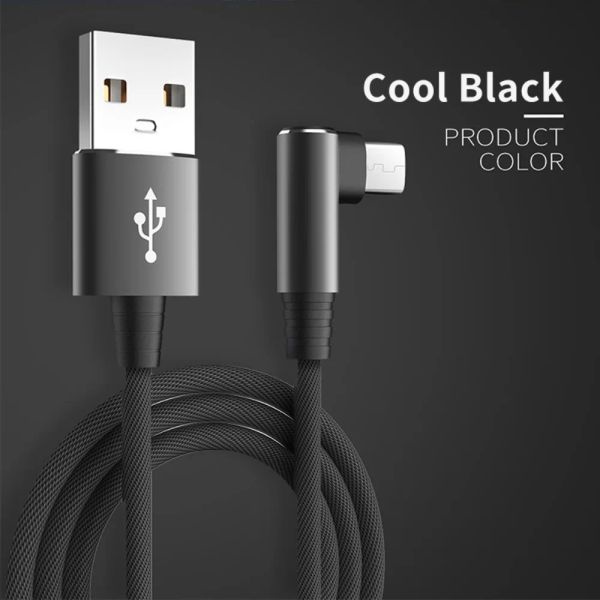 Mobiltelefone 5A Schnellladestyp C -Kabel USB C -Kabel 90 Grad Ellbogenladegerät USB -Kabel