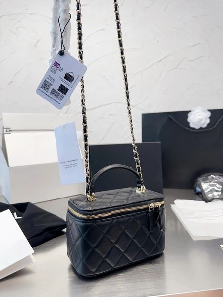 Bolsa de marca de luxo novo 1: 1 saco de maquiagem pequena caixa de fragrâncias de saco feminina cosméticos belo case crossbody bolsa caixa de bolsa com bolsa à prova d'água