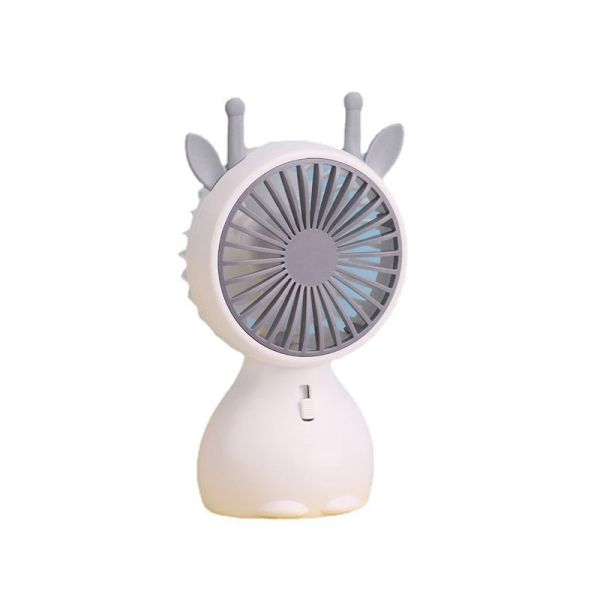 Simpatico e carino portatili portatile Dormitory Portable Night Light Mini Fan ricaricabile