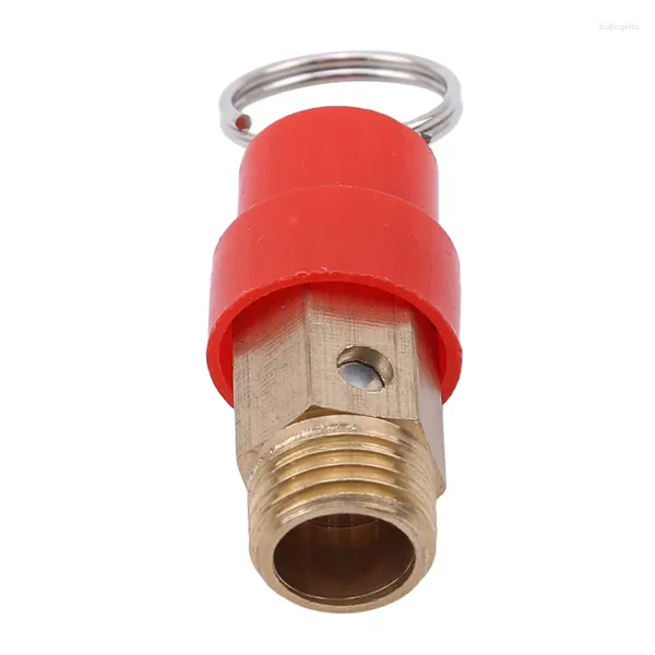 Garrafas de armazenamento G1 / 4 Válvula de alívio do compressor de ar Red Hat puxa o diâmetro de segurança de 1,5 cm para tubos / vasos de pressão