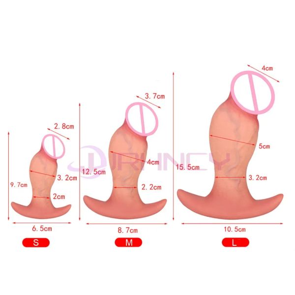 9,5 cm enormes vidrões anal ancoros de base de bunda de butt silicone buttplug gay brinquedos mulheres vidrões para plugue anal dilatação anal