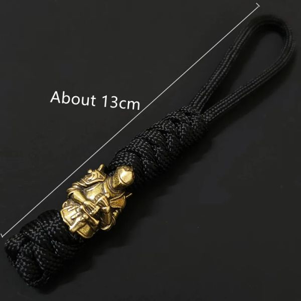 Paracord Woven Caychain Outdoor Anti-Lost Плетение веревочного ремня Knight Buckle Tactical Survival Tool Rackpack Vishing Lanyard