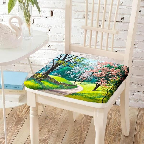 Cadeira de impressão de árvores de arte de travesseiros