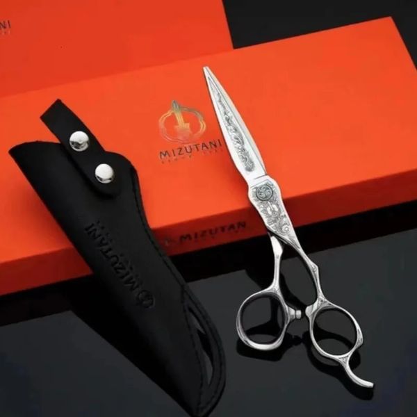 Mizutani Barber Scissors 60 polegadas VG10 MAQUIS MAQUECA DE CABELO DE CABELO PERONECIDO PROFISSIONAL TECISSA 240325