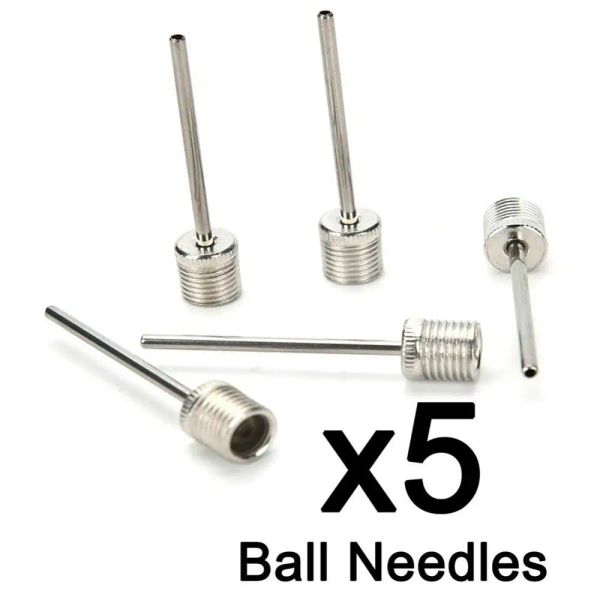 Inflator Metal 5 pezzi US Tipo Ball Needles Pin per gli accessori da basket di pallacanestro da calcio da basket