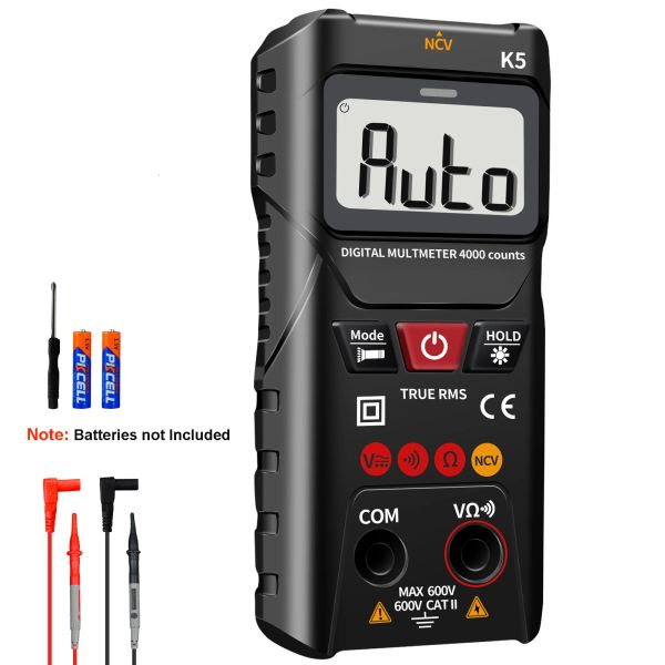 Digital Multimeter 4000 Zählermesser Voltmeter mit automatischem /manuellem Modus, intelligenter Messungs -AC /DC -Spannung, Widerstände