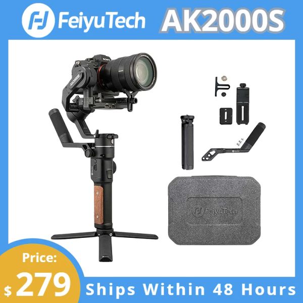 Gimbals Feiyutech Oficial do AK2000S DSLR Profissional Câmera Estabilizadora de Vídeo de Vídeo de Vídeo de Vídeo para Câmera DSLR Mirrorless Camera