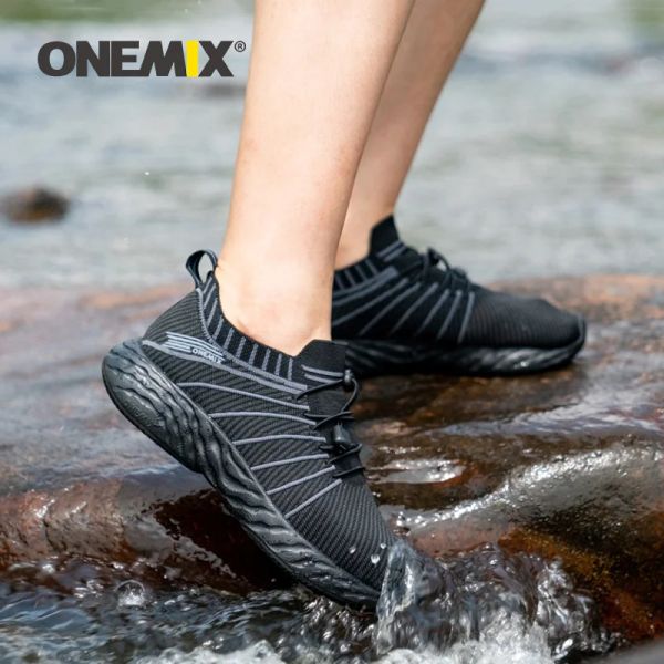 Stivali Onemix Nuove scarpe da corsa di corsa impermeabile antisciplina di scarpe d'acqua sportive per trekking sneakers Sneaker escursionistica da arrampicata all'aperto