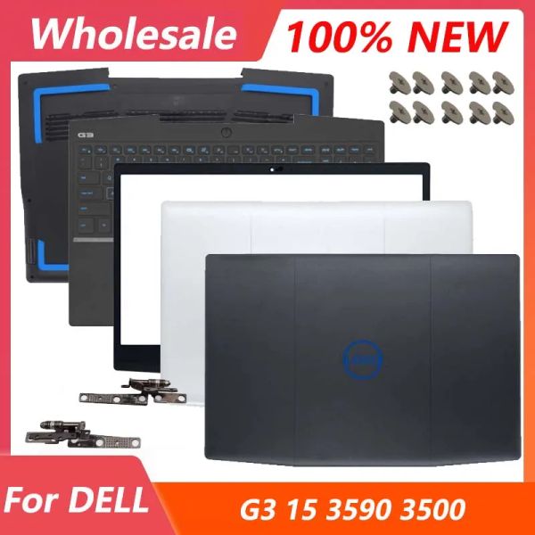 Casos originais Novo para Dell G3 15 3590 3500 Tampa traseira do laptop tampa traseira Bolecela frontal Palmrest Teclado do teclado superior Tampa inferior 15.6 