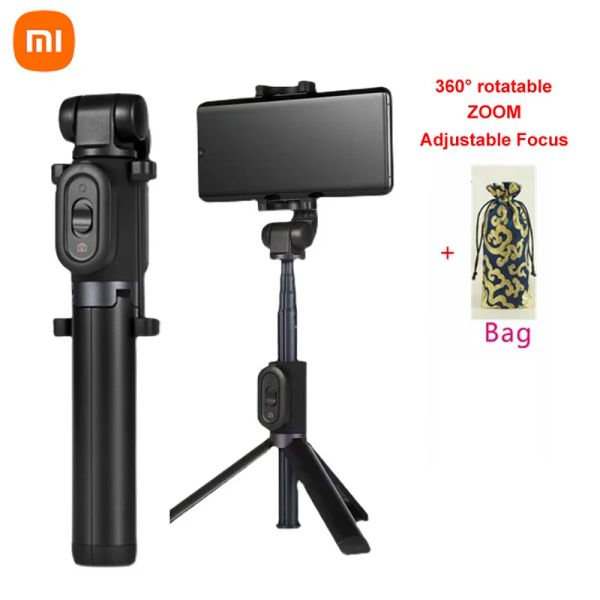 Xiaomi Mi Zoom Stativ-Selfie-Sticks mit Bluetooth-kompatibler Fernbedienung 360 ° Rotatable Faltbares Auslaufmonopod für iOS Android