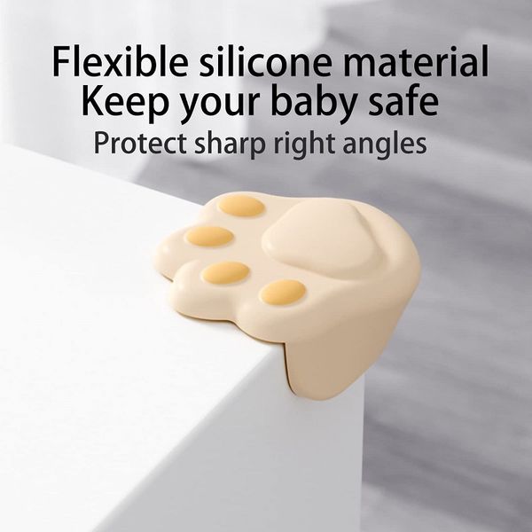 Protetor de canto de mesa para protetores de bebês protetores de móveis de canto de canto de guardar bumpers de segurança de segurança para bebê silicone fofo silicone