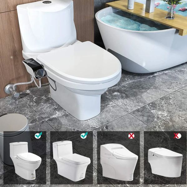 Attacco sedile del gabinetto bidet Attacco autopulente non elettrico Ugelli a doppio lavaggio del mixer freddo Accessori per bagno Accessori per bagno Accessori per bagno