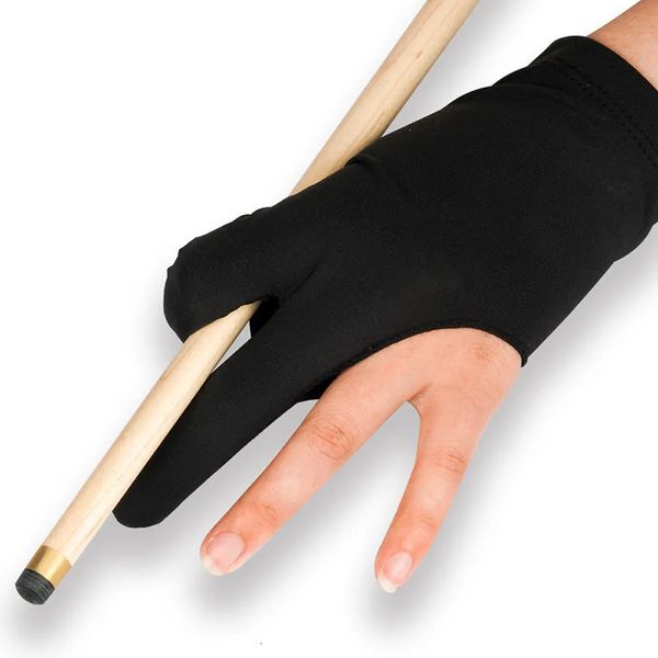 Billiard Three Finger Gloves Elasticità Snooker Billiards 8 palle 9ball Guglie Billiard Amatoriale Allenamento Accessori 240408