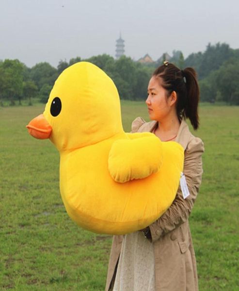 Big Cartoon Yellow Duck Plush Plush Toy Giant Byled Animal Duck Doll Pillow Sofá para presente de bebê 28 polegadas 70cm dy507834141610