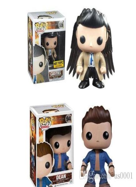 China Supernatural Dean Winchester Castiel con ali esclusive figura in vinile con scatola originale Ottima qualità 6712255