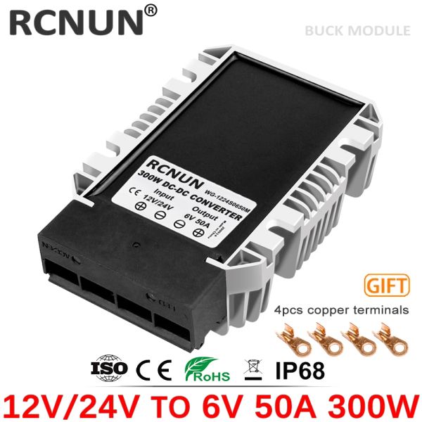 Rcnun buck 12V 24V a 6V 10A 20A 25A 40A 50A 60A ADOPELAR DO CONVERTOR DC DC Transform