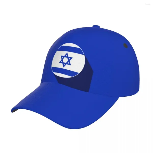 Ballkappen Unisex Outdoor Sport Sonnenschutzmittel Baseballhut Laufen Visor Cap Israel Flag Illustration