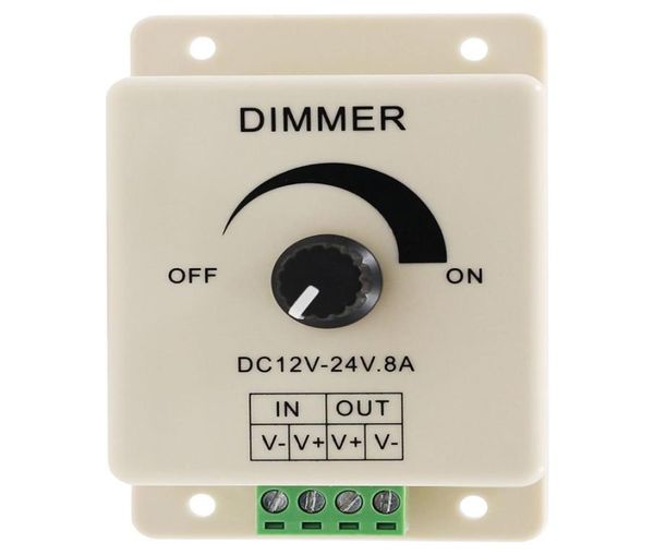 LED Dimmer Switch DC 12V 24 V 8A einstellbare Helligkeit Lampenlampenlampe Streifenstreifen Treiber Leuchtversorgungsversorgung Controller7027611