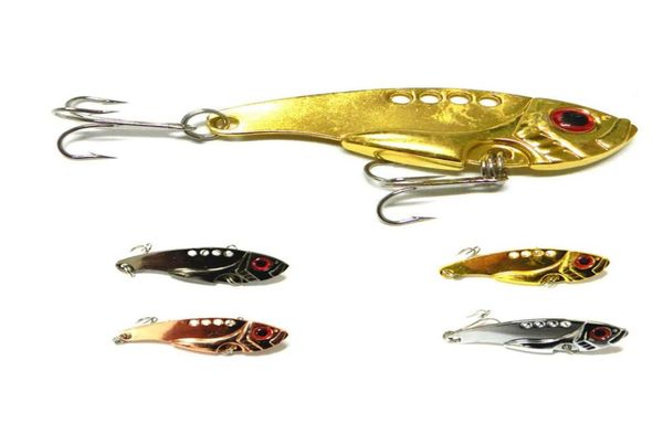 INFOF 8pcs Metal VIB Lures 55cm11g Vibrações colher isca isca de pesca BAIT BAT