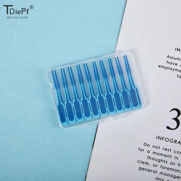 20pcs Denti in silicone Stick Dente Picks Brush Interdental Brushing Dente Denti Care Dental Floss Strutinie Orals