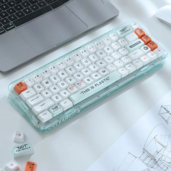 Accessori Nuovo Mojo68 Plastica XDA Coperchio tastiera Kit PBT Coperchio tastiera personalizzato per artigianato per accessori per tastiera meccanica 128Keys fai da te