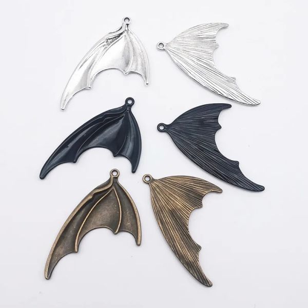 Jindinsp 6pcs (3 coppie) 52*35 mm Symmetry Bat Wings Wings Charms Designer Designer Chanms Fit Gioielli Fare reperti di gioielli fai -da -te