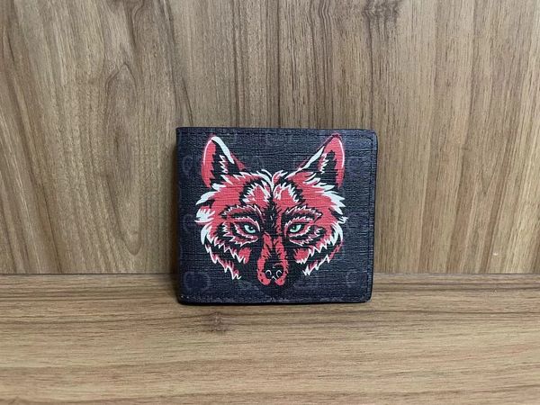 Designer Deluxe G Wallet Herren Marmont Card Clip Ophidia Leder Red Tiger Red Wolf Brieftasche mit Box 288