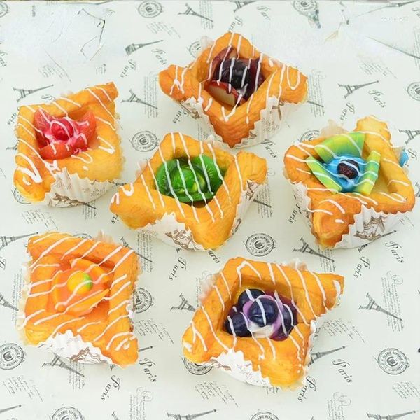 Fiori decorativi simulazione di carta tazza di frutta pane bambola bambola in miniatura alimentare snack snack dessert cucina giocattoli decorazioni dolci giocattolo divertente giocattolo