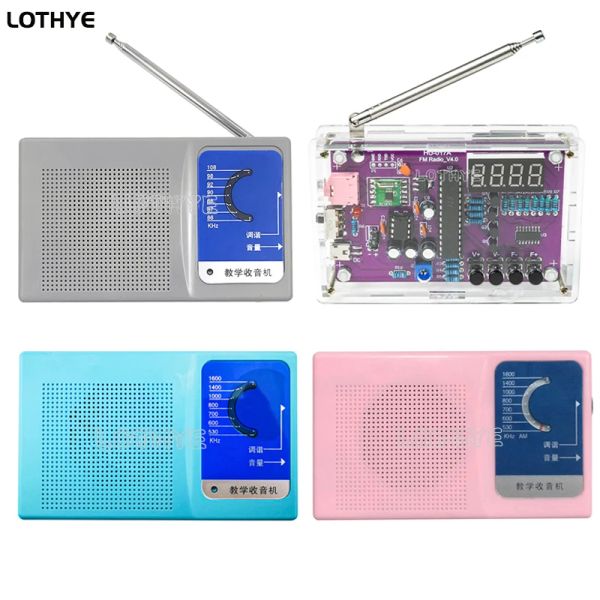 Lothye Múltiplos tipos FM / AM Rádio Diy Kit eletrônico 6/7 Rádio Tubo Receptor de Circuito Placa de Circuito Kit de Assembléia de Soldagem