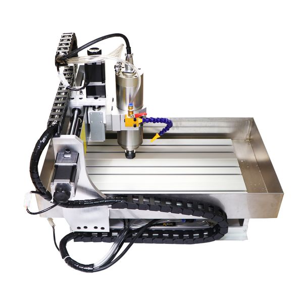 4 Eixo CNC Router 6040 2,2kW Tanque de água Metal Wood Escultura 2200W Mach3 Máquina de moagem de gravura 4060 com verificação automática da ferramenta