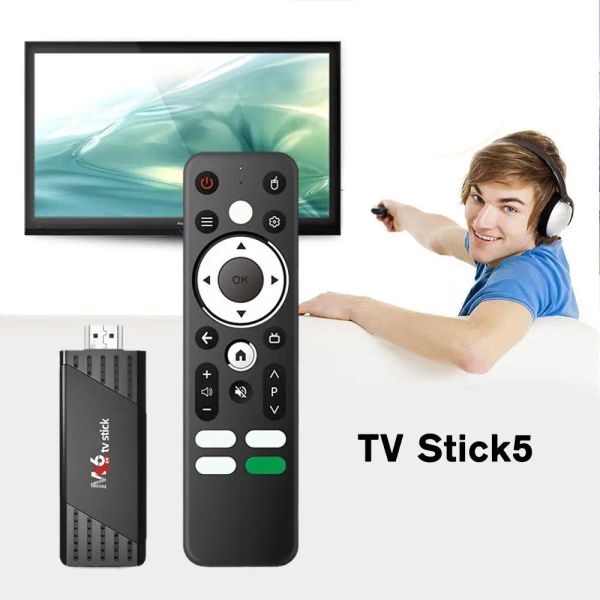 Kutu Android 13 Akıllı TV Stick 2+16G Bluetooth 5.0 8K HD 2.4/5G Çift Band TV Stick Media Player Set Üst Kutu TV Alıcı