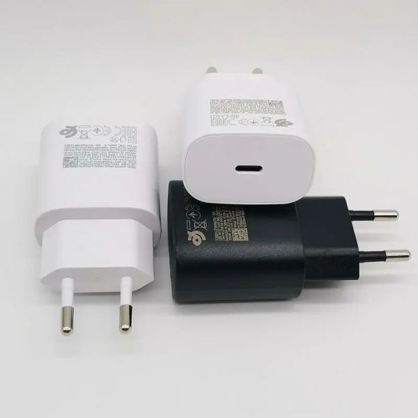 25 Вт зарядное устройство PD Super Fast Charge Power Adapter для Galaxy S24 S23 S22 S21 S20 Примечание 20 Ультра 10 плюс Fe Z Flip Fold 5 4 3 2 A73 +