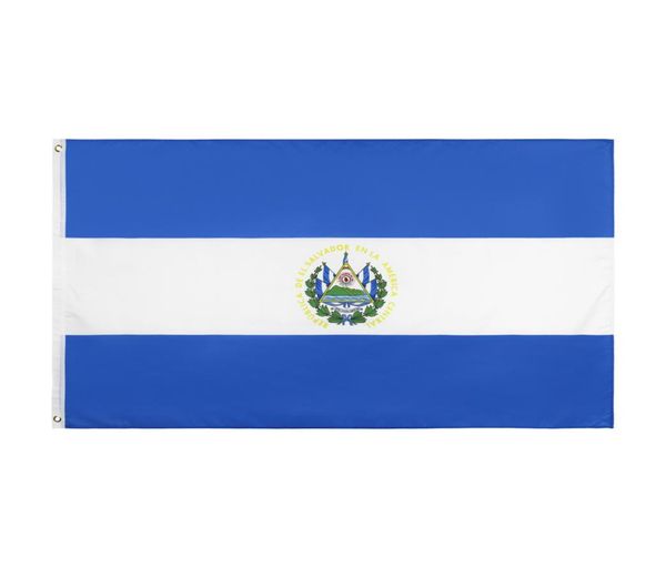 Diferentes bandeiras das nações em estoque 3x5ft 90x150cm pendurado nacional el salvador salavadorian símbolo símbolo country bandeira de bandeira para decoração7391515