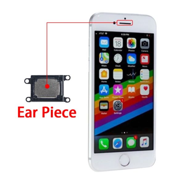 1 peça de orador de ouvido para iPhone 5 5C 5S SE2020 6 6S 7 8 Plus fone de ouvido alto fone de ouvido Cabo Flex de fone de ouvido