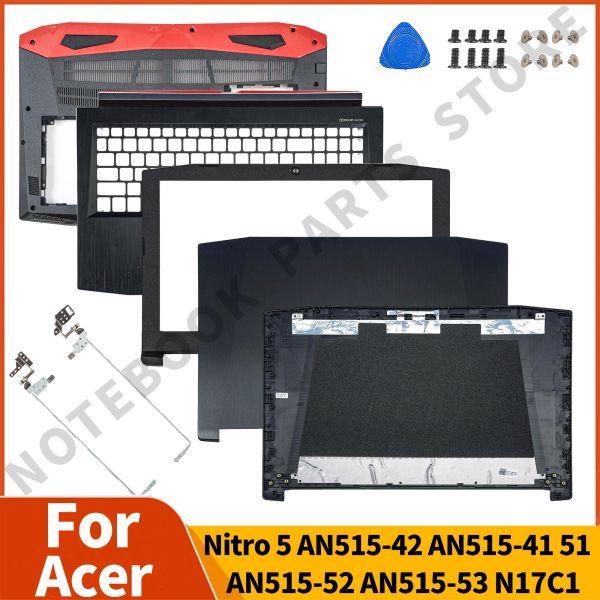 Fälle Neue Laptop -Teile für Acer Nitro 5 AN51541 AN51542 AN51551 AN51553 Originaler LCD -Rückzugabdeckung Lünette Palmrest Upper Bottom Case
