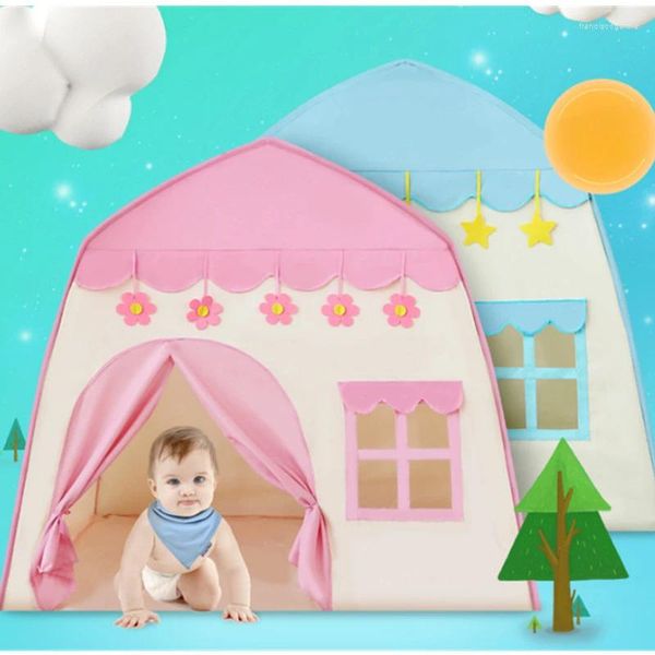 Çadırlar ve Barınaklar Çocuk Çadır Kapalı Prenses Kız Ev Uyku Oyunu Ev Bebek Kalesi Küçük Yatak Oyuncak
