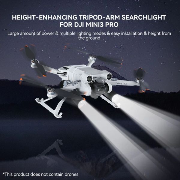 Accessori ARM Searchlight Adatto per DJI Mini 3 Pro Dual Electric Lighting Gear Accessori per droni