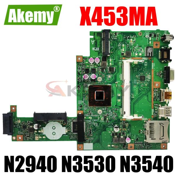 ASUS X453MA X453MA X453M Orijinal Defter Ana Alanı Anakart X453Ma Dizüstü Bilgisayar Anakartı N2830 N2840 N2930 N2940 N3530 N3540 CPU