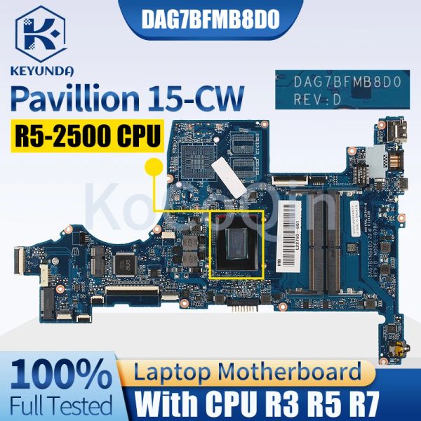 Motherboard für HP Pavillion 15CW 15ZCW Notebook Mainboard DAG7BFMB8D0 L22761601 L22762601 R3 R5 R6 Laptop Motherboard getestet