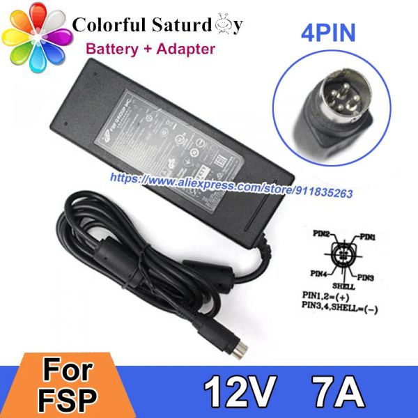 Adapter FSP084DLBAN2 FSP AC -Adapter -Ladegerät 12V 7A 84W Laptop Netzteil FSP084DIBAN2 FSP084D1BAN2 4 PIN